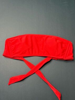 Xhilaration Red Bandeau Bikini Top
